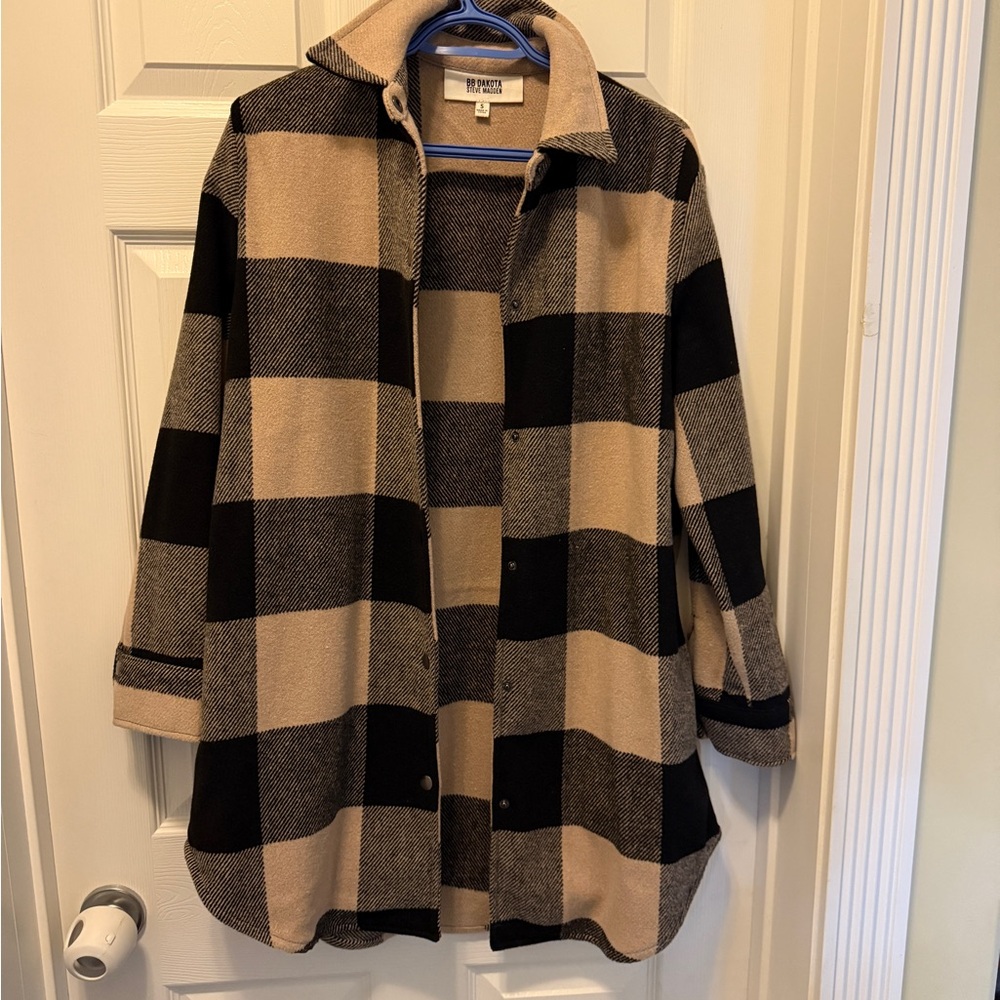 BB Dakota Plaid Eldridge Jacket - Black and Tan